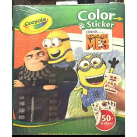 Crayola Despicable Me 3 Color & Sticker Book With 50+ Stickers 32 Page - Picture 5 of 5